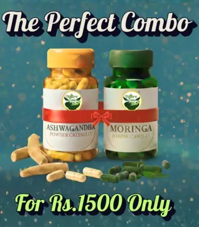 Ashwagandha and Moringa capsule combo